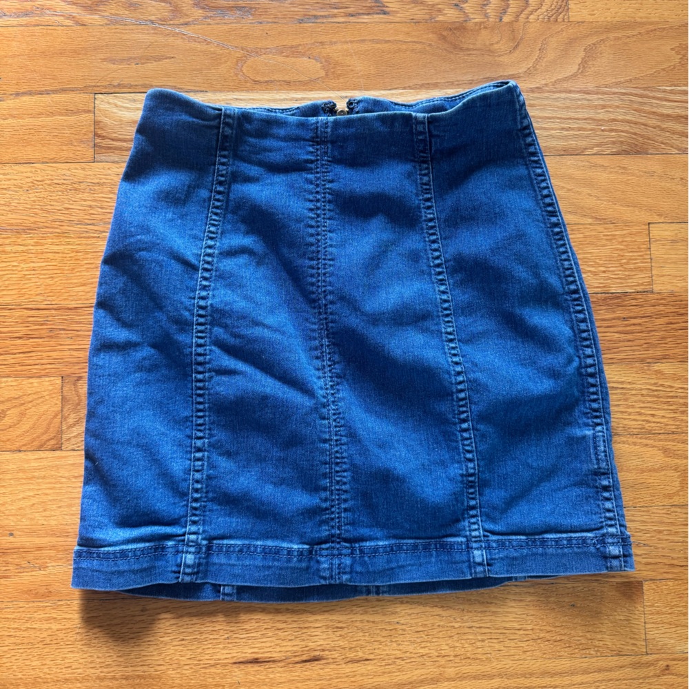 Free People Denim Mini Skirt Women’s 2 Y2K Style